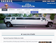 Tablet Screenshot of luxurylimoseattle.com